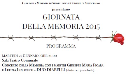 Servigliano 27 gennaio 2015 Concerto a Servigliano del duo Diabelli Letizia Innocenti e Giuseppe maria Ficara